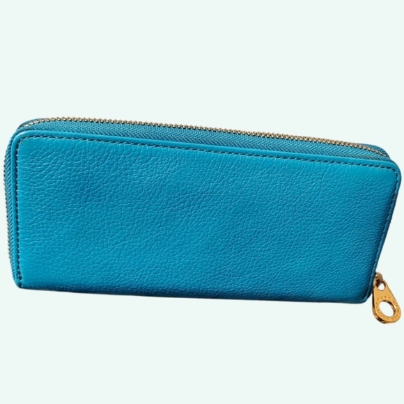 Marc Jacobs Teal pebbled leather Wallet LIKE 🆕 - Picture 2 of 9
